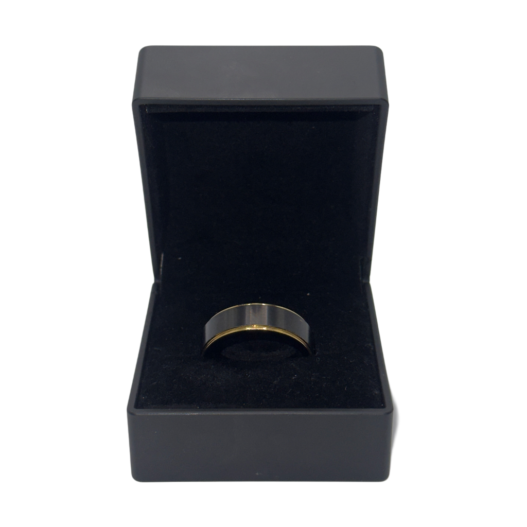 Melure Axis Noir – 8mm Tungsten Carbide Band